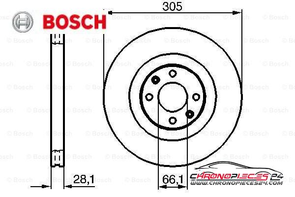 Achat de BOSCH 0 986 479 024 Disque de frein pas chères