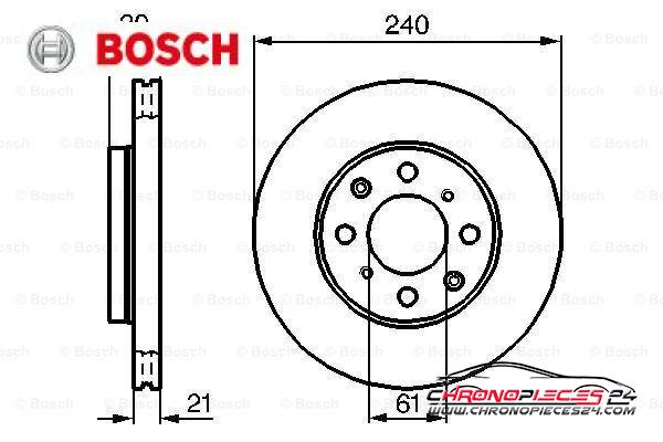 Achat de BOSCH 0 986 479 033 Disque de frein pas chères