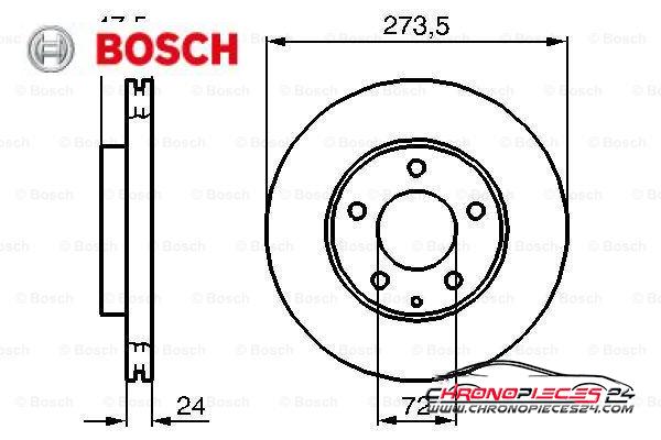 Achat de BOSCH 0 986 479 034 Disque de frein pas chères