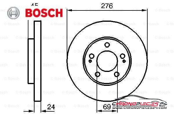 Achat de BOSCH 0 986 479 035 Disque de frein pas chères