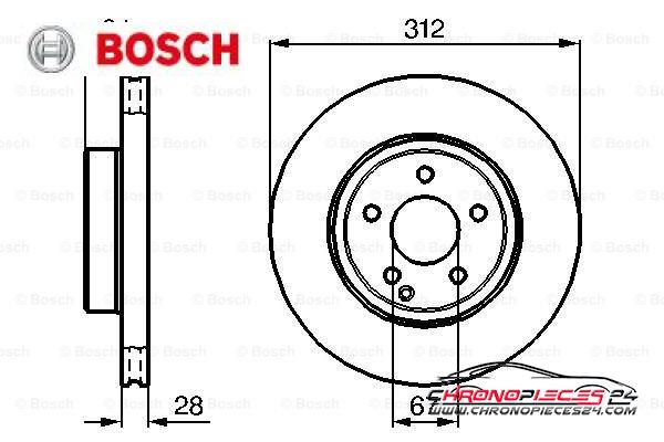 Achat de BOSCH 0 986 479 040 Disque de frein pas chères