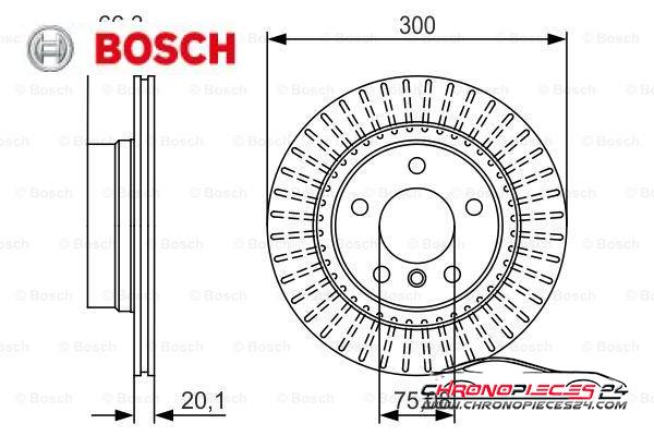 Achat de BOSCH 0 986 479 044 Disque de frein pas chères