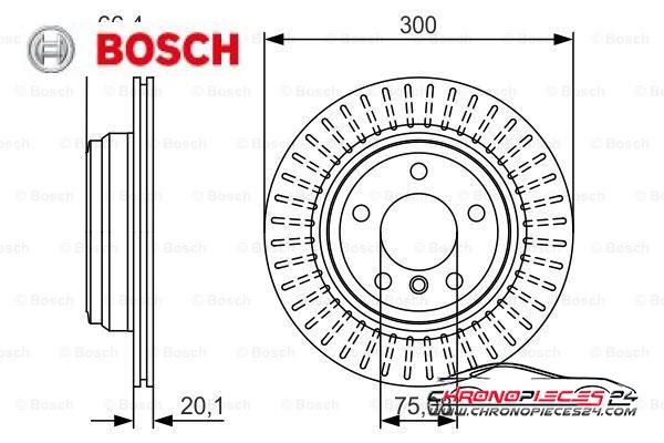 Achat de BOSCH 0 986 479 045 Disque de frein pas chères