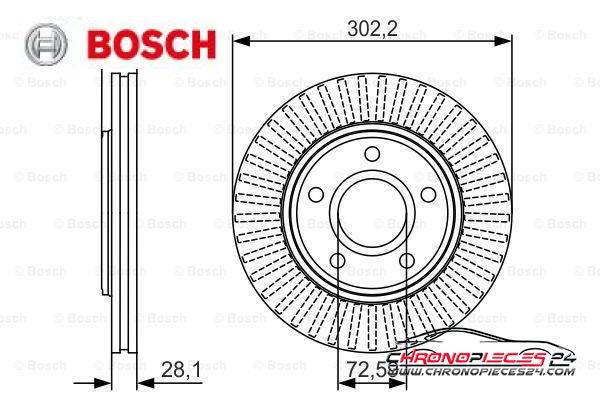 Achat de BOSCH 0 986 479 046 Disque de frein pas chères