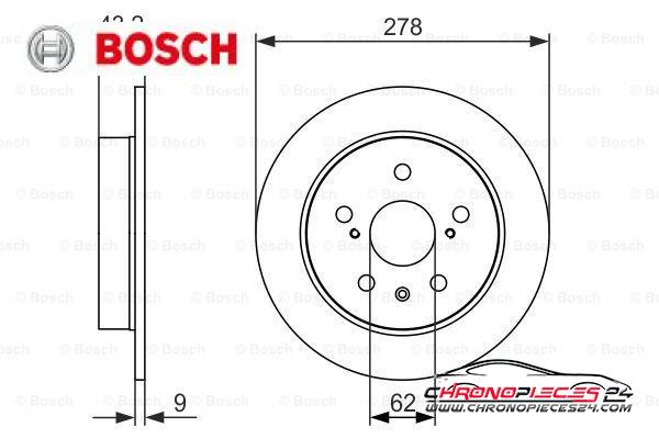 Achat de BOSCH 0 986 479 047 Disque de frein pas chères