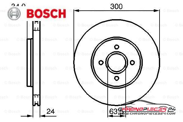 Achat de BOSCH 0 986 479 048 Disque de frein pas chères