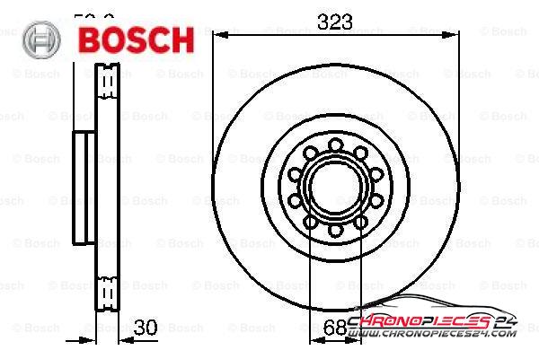 Achat de BOSCH 0 986 479 060 Disque de frein pas chères