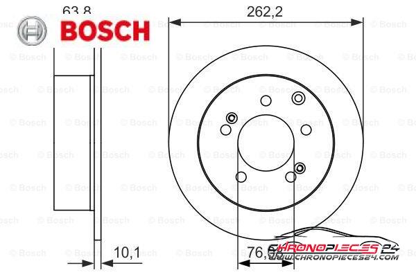 Achat de BOSCH 0 986 479 061 Disque de frein pas chères