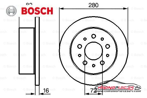 Achat de BOSCH 0 986 479 065 Disque de frein pas chères