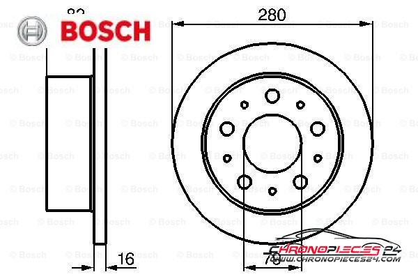 Achat de BOSCH 0 986 479 066 Disque de frein pas chères