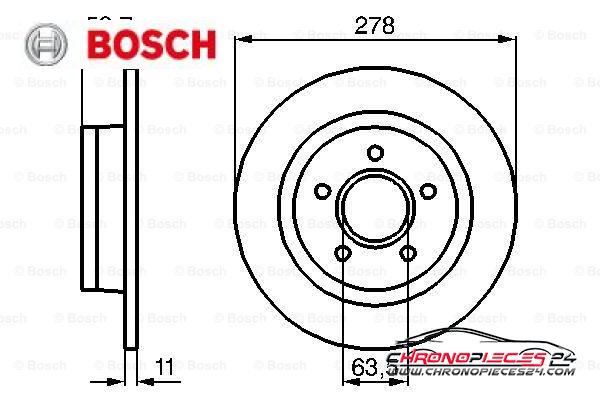 Achat de BOSCH 0 986 479 070 Disque de frein pas chères