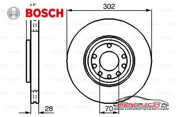 Achat de BOSCH 0 986 479 076 Disque de frein pas chères