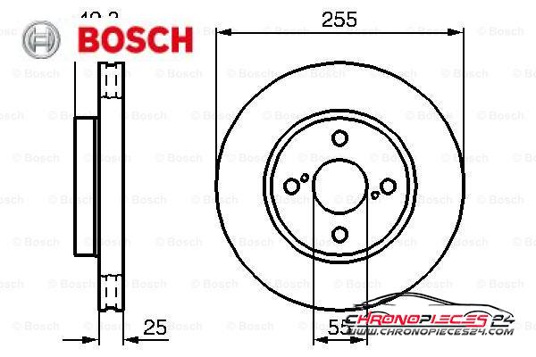 Achat de BOSCH 0 986 479 085 Disque de frein pas chères