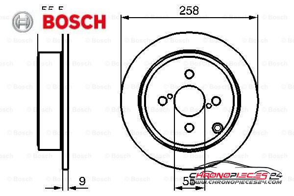 Achat de BOSCH 0 986 479 086 Disque de frein pas chères