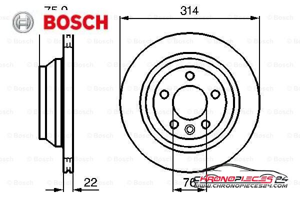 Achat de BOSCH 0 986 479 094 Disque de frein pas chères