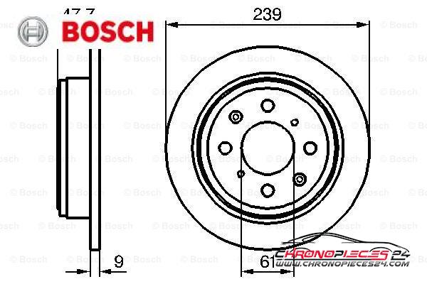 Achat de BOSCH 0 986 479 101 Disque de frein pas chères