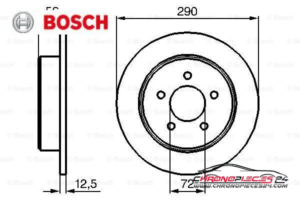 Achat de BOSCH 0 986 479 102 Disque de frein pas chères