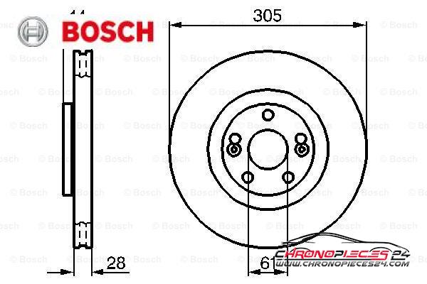 Achat de BOSCH 0 986 479 109 Disque de frein pas chères