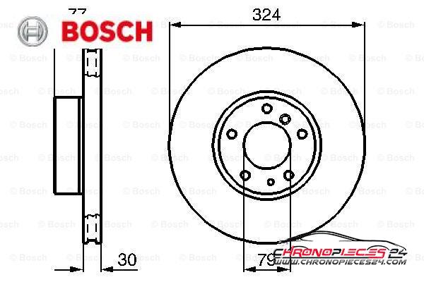 Achat de BOSCH 0 986 479 116 Disque de frein pas chères