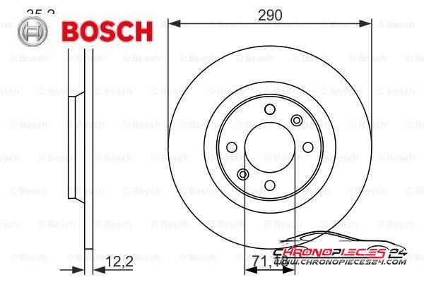 Achat de BOSCH 0 986 479 118 Disque de frein pas chères