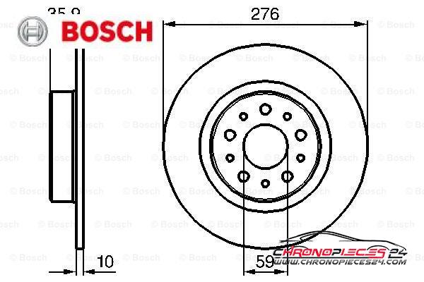 Achat de BOSCH 0 986 479 120 Disque de frein pas chères