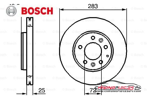 Achat de BOSCH 0 986 479 132 Disque de frein pas chères