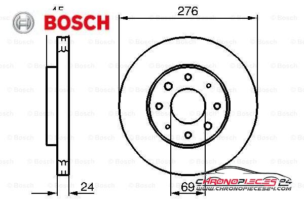 Achat de BOSCH 0 986 479 140 Disque de frein pas chères