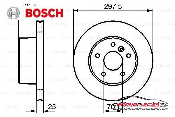 Achat de BOSCH 0 986 479 146 Disque de frein pas chères