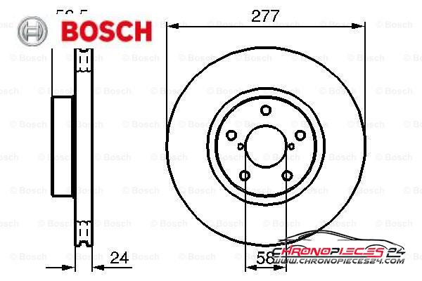 Achat de BOSCH 0 986 479 147 Disque de frein pas chères