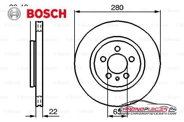 Achat de BOSCH 0 986 479 156 Disque de frein pas chères