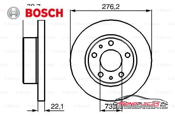 Achat de BOSCH 0 986 479 162 Disque de frein pas chères