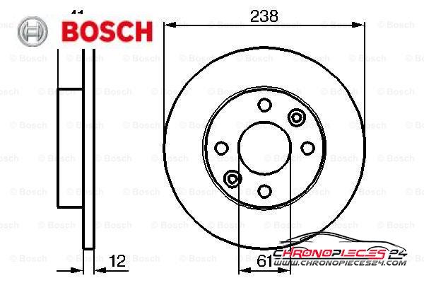 Achat de BOSCH 0 986 479 165 Disque de frein pas chères