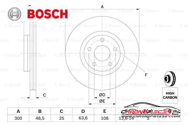 Achat de BOSCH 0 986 479 171 Disque de frein pas chères