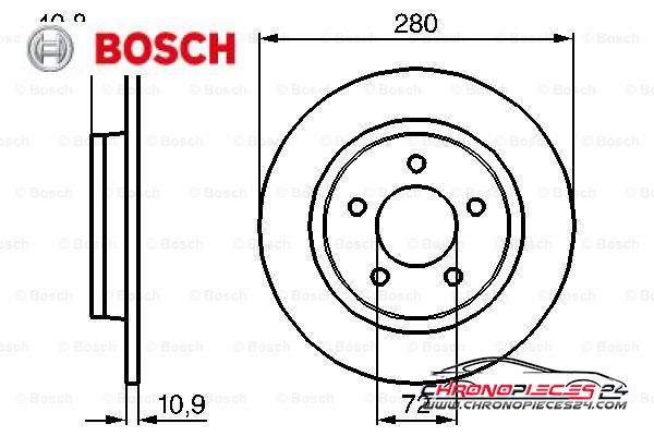 Achat de BOSCH 0 986 479 181 Disque de frein pas chères