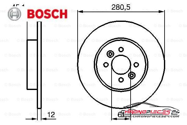 Achat de BOSCH 0 986 479 195 Disque de frein pas chères