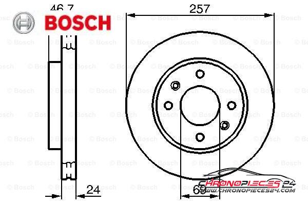 Achat de BOSCH 0 986 479 207 Disque de frein pas chères