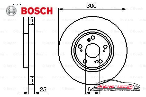 Achat de BOSCH 0 986 479 227 Disque de frein pas chères