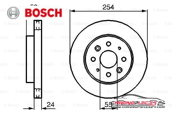 Achat de BOSCH 0 986 479 231 Disque de frein pas chères