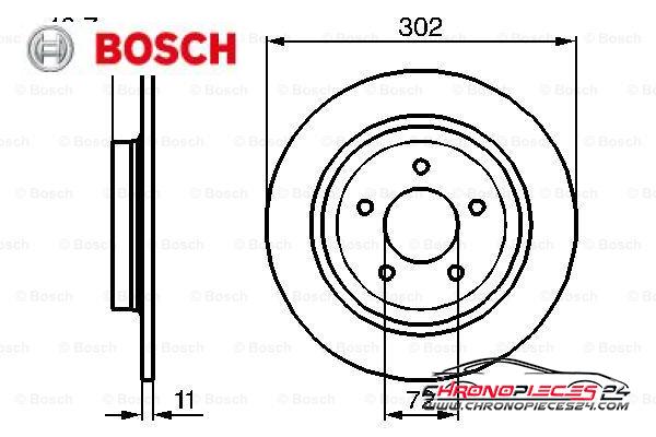 Achat de BOSCH 0 986 479 233 Disque de frein pas chères