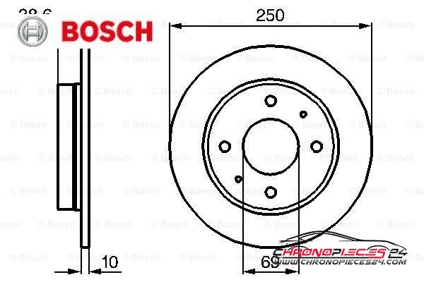 Achat de BOSCH 0 986 479 236 Disque de frein pas chères