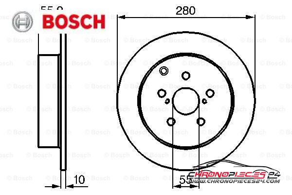 Achat de BOSCH 0 986 479 242 Disque de frein pas chères