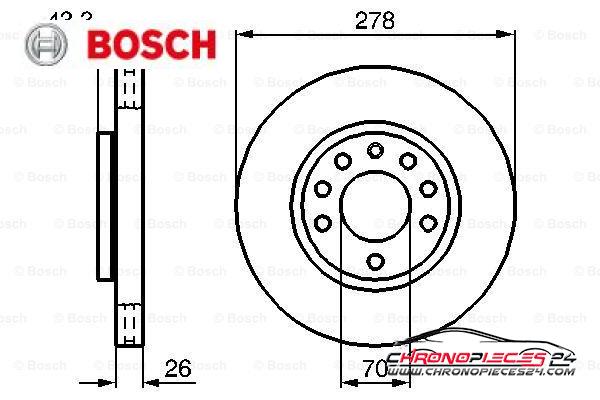 Achat de BOSCH 0 986 479 262 Disque de frein pas chères