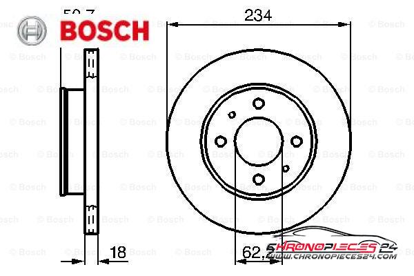 Achat de BOSCH 0 986 479 264 Disque de frein pas chères