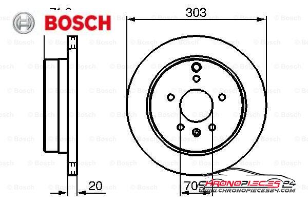 Achat de BOSCH 0 986 479 268 Disque de frein pas chères