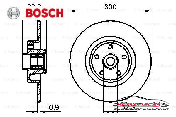 Achat de BOSCH 0 986 479 280 Disque de frein pas chères