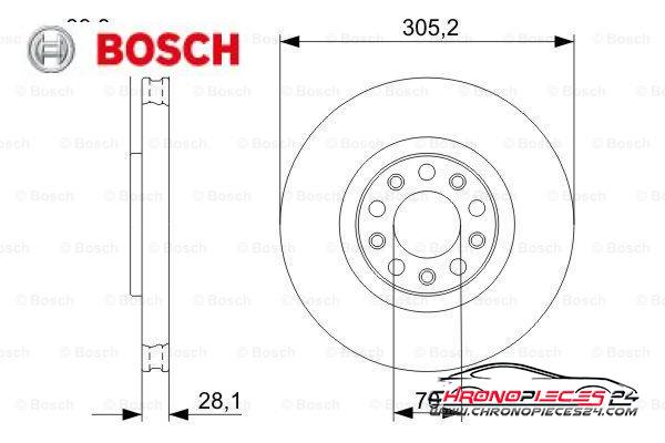 Achat de BOSCH 0 986 479 291 Disque de frein pas chères