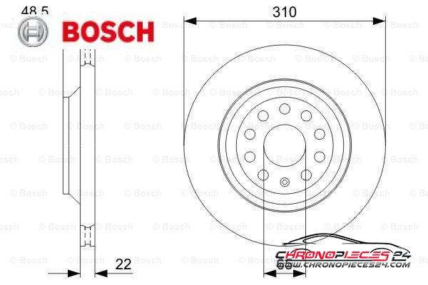 Achat de BOSCH 0 986 479 303 Disque de frein pas chères