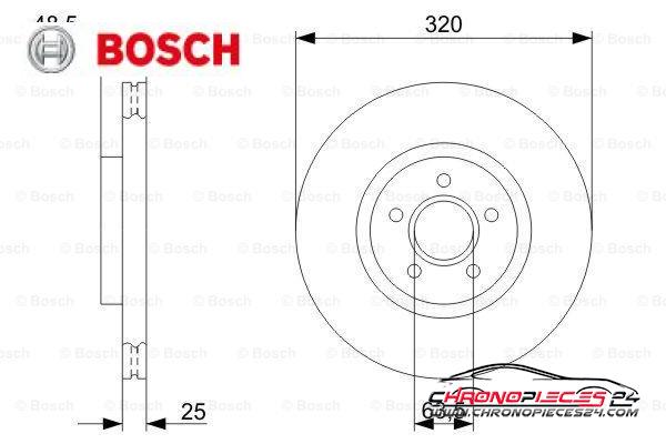 Achat de BOSCH 0 986 479 310 Disque de frein pas chères