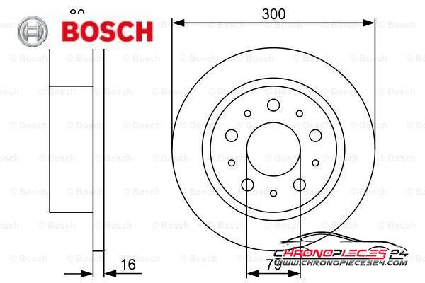 Achat de BOSCH 0 986 479 317 Disque de frein pas chères