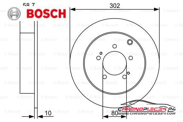 Achat de BOSCH 0 986 479 318 Disque de frein pas chères